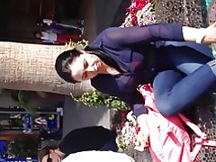 Hot milf in sheer blusa